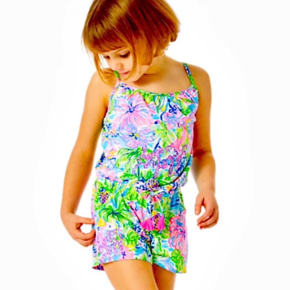 Lily Pulitzer Girls romper size 12-14